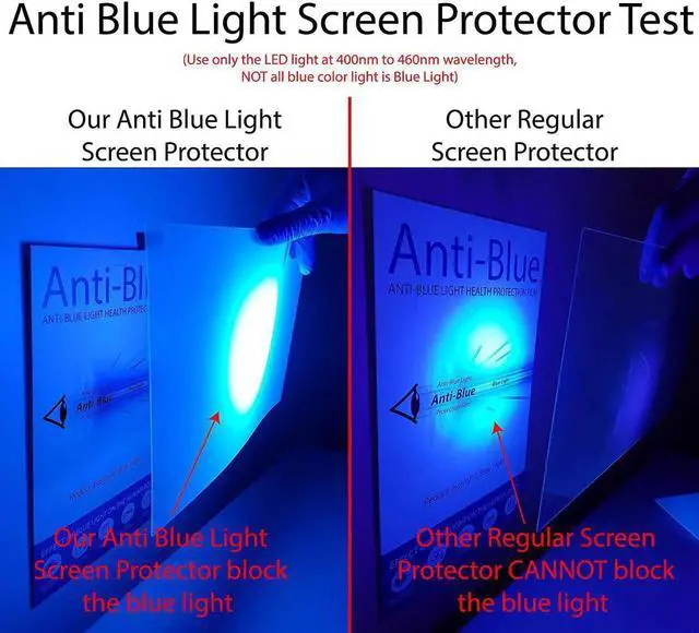 Alt view image 4 of 5 - Anti Blue Light Screen Protector for 50 Inches TV. Filter out Blue Light that relieve computer eye strain and help you sleep better