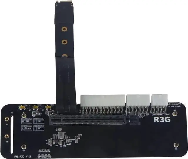 Main image of M.2 Key M NVMe External Graphics Card Stand Bracket 32Gbs PCIe3.0x4 R43SG Docking Station for ITX STX NUC VEGA64 GTX1080ti (R43SG 50cm)