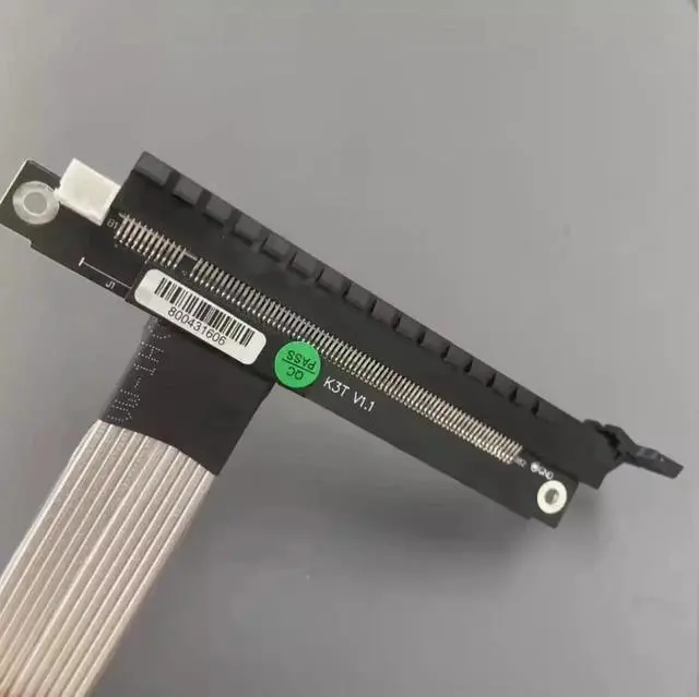 Alt view image 4 of 7 - ADT-Link PCIe 4.0/3.0 x4 M.2 NGFF NVMe Key M Extender Cable to PCIE x16 Graphics Card Riser Adapter 16x PCI-e PCI-Express for M2 2230 2242 2260 2280 (50cm, K43ST 4.0)