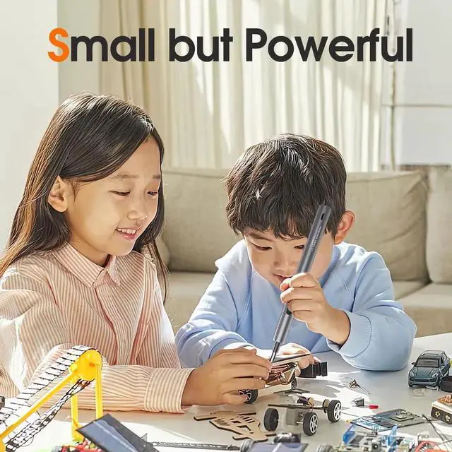 Alt view image 6 of 7 - UF-TOOLS Mini Electric Screwdriver, 62 in 1 Cordless Rechargeable Small Power Screwdriver Set with 48 Bits, Led Light and Magnetic Mat, Professional Repair Tool for Phone Watch Camera Laptop PC