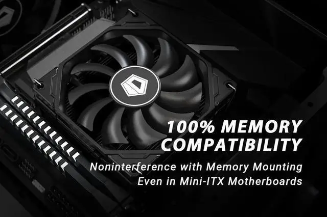 Alt view image 4 of 7 - ID-COOLING IS-40X V3 45mm Height Low Profile CPU Cooler 4 Heatpipes CPU Air Cooler with 15mm Thickness Slim Fan Support Intel LGA1700/1200/115X; AMD AM5/AM4 For Desktop