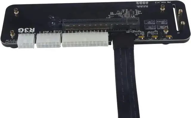 Alt view image 4 of 7 - M.2 Key M NVMe External Graphics Card Stand Bracket 32Gbs PCIe3.0x4 R43SG Docking Station for ITX STX NUC VEGA64 GTX1080ti (R43SG 25cm)