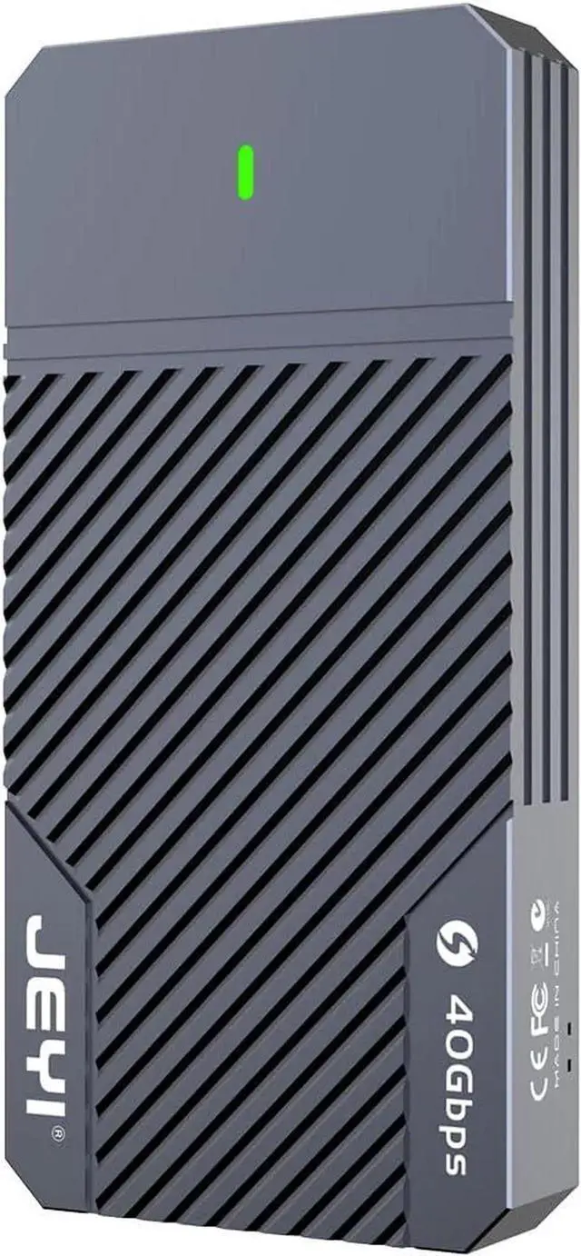 Alt view image 6 of 6 - USB 4.0 SSD Enclosure 40Gbps M.2 NVMe 2280 to USB-c Solid State Drive Case Compatible with Thunderbolt4/3 USB 3.2/3.1/3 (TB-2464)