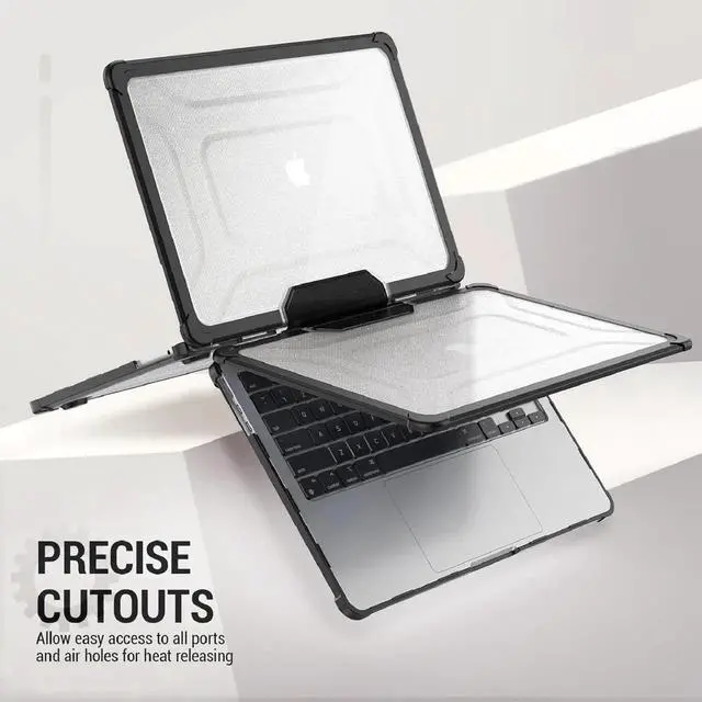 Alt view image 3 of 6 - JAENFONG MBook Pro 16 inch Case 2023/2022/2021 A2991 A2780 A2485, Shock-Absorbing Protection Case with Folding Stand &Mouse Pad/Bag for MBook Pro 16'' M3/M2/M1 A2991 A2780 A2485 (HardBlack)