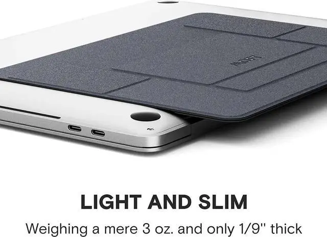 Alt view image 5 of 6 - MOFT Invisible Laptop Stand for Laptops Without Bottom Vents, Lightweight Adhesive 2-Height Repositionable Residue-Free Laptop Desk Table Stand, Up to 16 inch, Load-Bearing 5 kg (Space Gray)