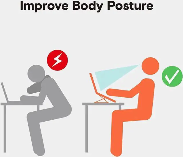 Alt view image 2 of 7 - MOFT Invisible Laptop Stand for Laptops Without Bottom Vents, Lightweight Adhesive 2-Height Repositionable Residue-Free Laptop Desk Stand (Jean Grey)