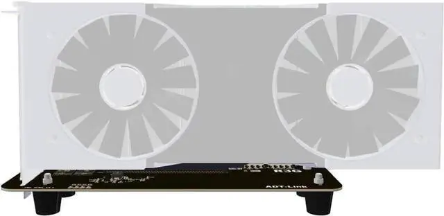 Alt view image 7 of 7 - ADT-Link M.2 Key M NVMe External Graphics Card Stand Bracket with PCIe3.0 x4 Riser Cable 25cm 50cm 32Gbs for ITX STX NUC VEGA64 GTX1080ti (25CM,R43SG)