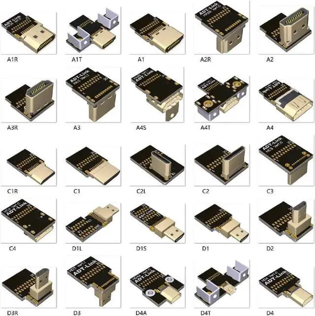 Alt view image 5 of 7 - ADT-LINK FPV Cable for HDMI Micro Mini Flat Camera Connector 5cm-50cm Flexible Wire Line 18Gbps 4K@50/60 2160p for HDMI2.0 for FPV Camera (10cm,A1R-D1)