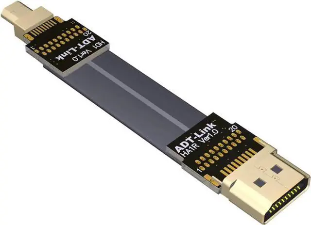 Main image of ADT-LINK FPV Cable for HDMI Micro Mini Flat Camera Connector 5cm-50cm Flexible Wire Line 18Gbps 4K@50/60 2160p for HDMI2.0 for FPV Camera (20cm,A1R-D1)