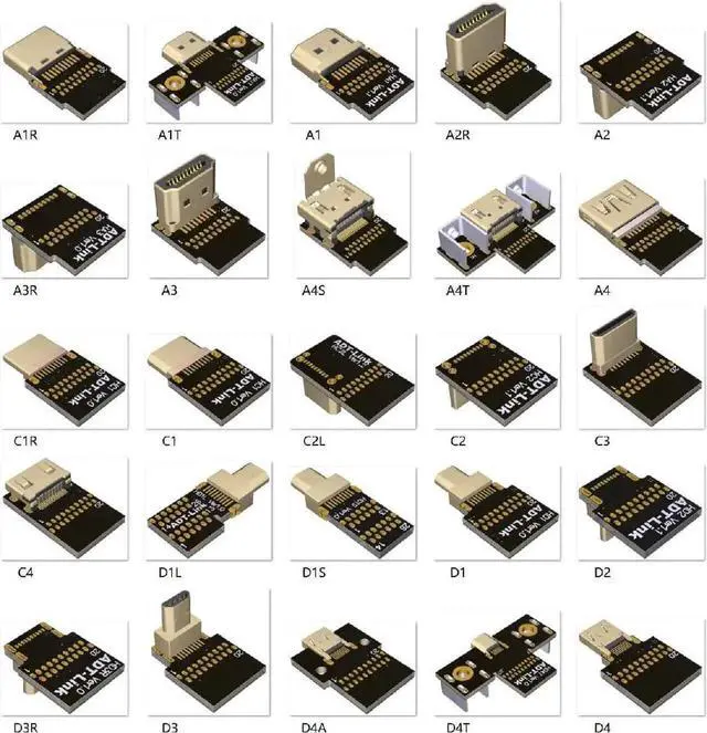 Alt view image 4 of 7 - ADT-LINK FPV Cable for HDMI Micro Mini Flat Camera Connector 5cm-50cm Flexible Wire Line 18Gbps 4K@50/60 2160p for HDMI2.0 for FPV Camera (20cm,A1R-D1)