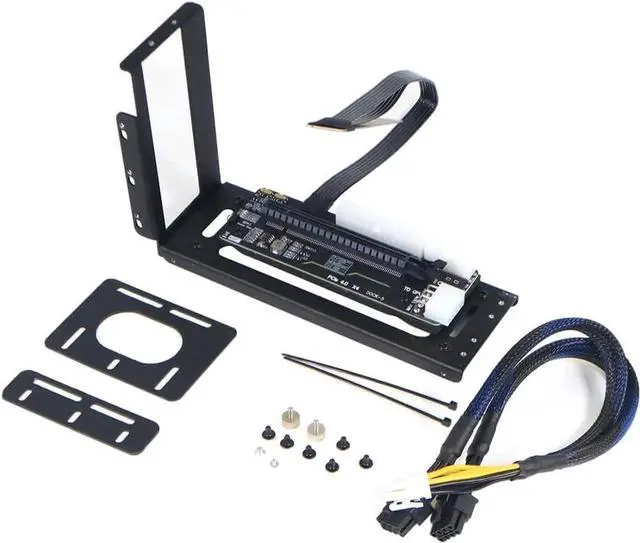 Alt view image 6 of 7 - R43SG GEN4 M.2 M-Key to PCIE X16 4.0 External Graphics Card Stand Bracket Compatible with NVME SSD NUC Host Expansion Card Graphics Dock (50cm)