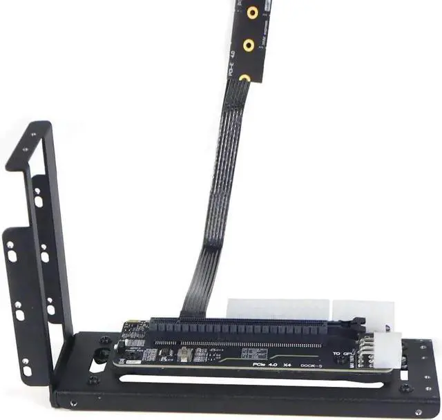 Alt view image 5 of 7 - R43SG GEN4 M.2 M-Key to PCIE X16 4.0 External Graphics Card Stand Bracket Compatible with NVME SSD NUC Host Expansion Card Graphics Dock (50cm)