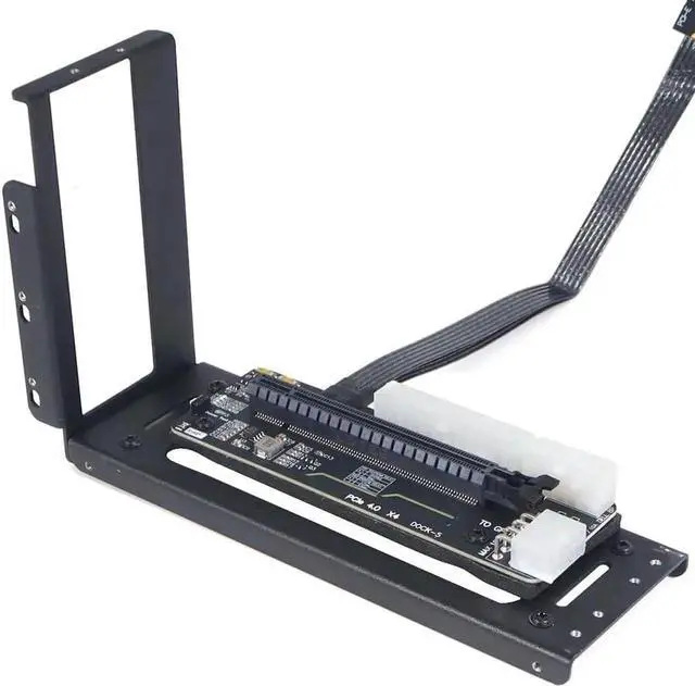 Alt view image 4 of 7 - R43SG GEN4 M.2 M-Key to PCIE X16 4.0 External Graphics Card Stand Bracket Compatible with NVME SSD NUC Host Expansion Card Graphics Dock (50cm)