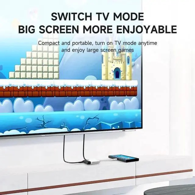 Alt view image 5 of 7 - Hagibis 2 in 1 Switch Dock with HDMI Video Capture Card for Nintendo Switch OLED, Portable TV Docking Station with 4K HDMI, 1080P Capture Card, PD and USB Port Type C to HDMI TV Adapter (Black White)