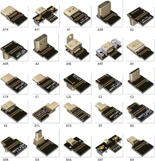 Alt view image 4 of 7 - ADT-LINK FPV Cable for HDMI Micro Mini Flat Camera Connector 5cm-50cm Flexible Wire Line 18Gbps 4K@50/60 2160p for HDMI2.0 for FPV Camera (40cm,A1R-D1)