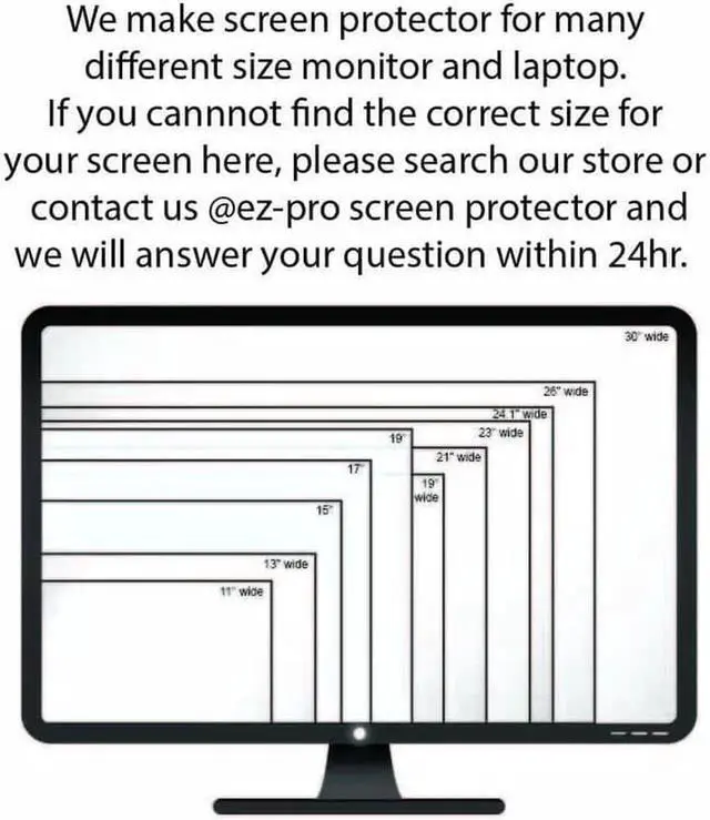 Alt view image 2 of 7 - Anti Blue Light Screen Protector (3 Pack) for 25 Inches (Screen Measured Diagonally) Desktop Monitor. Filter Out Blue Light That Relieve Computer Eye Strain and Help You Sleep Better