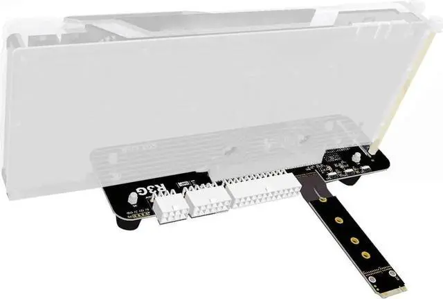 Alt view image 6 of 7 - ADT-LINK M.2 Key M NVMe External Graphics Card Stand Bracket with PCIe3.0 x4 Riser Cable 25cm 50cm 32Gbs for ITX STX NUC VEGA64 GTX1080ti (50CM,R43SG)