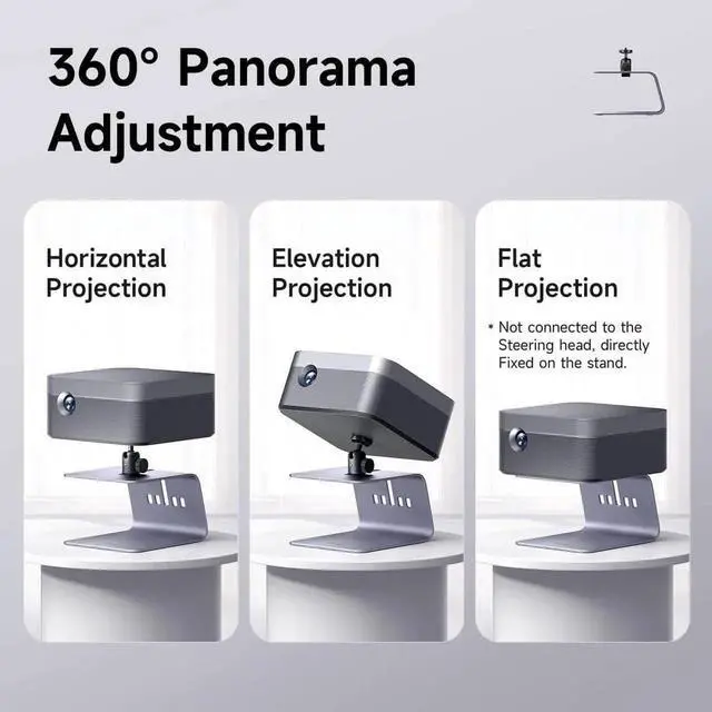 Alt view image 2 of 7 - Hagibis Projector Stand Adjustable Desktop Projector Mount Removable Universal Projectors Bracket Holder for Nebula, XGIMI, VANKYO, BenQ, PVO, TMY, AuKing and Most LCD/DLP