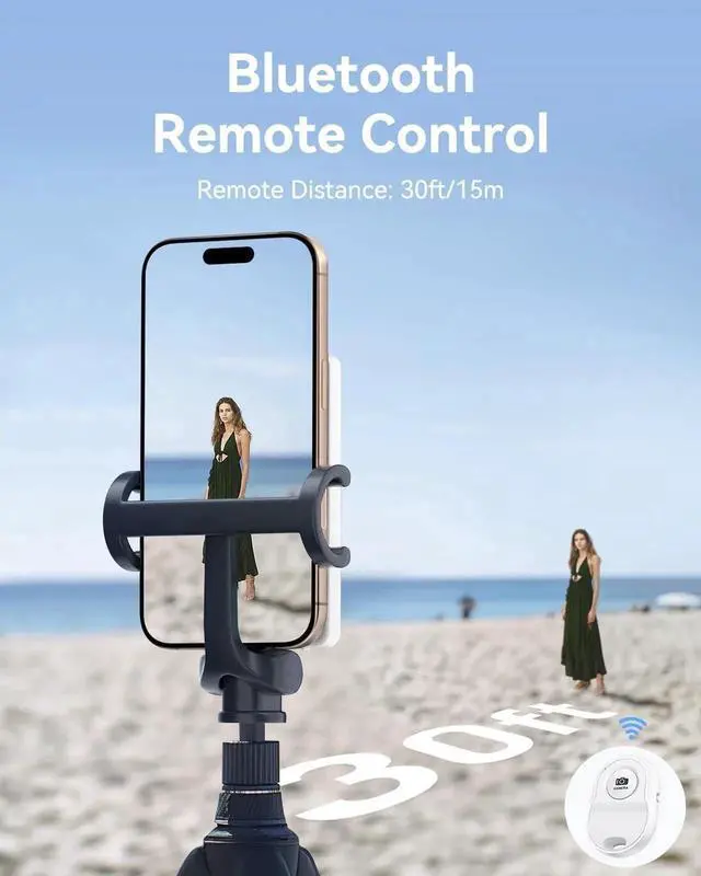 Alt view image 2 of 7 - ESSGAER Magnetic Phone Vlog Selfie Monitor Screen, HD Display with Bluetooth Remote for Selfie Vlog Live Stream TikTok Compatible with iPhone & Android