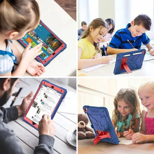 Alt view image 2 of 6 - for iPad Air 5th Generation Case 10.9 inch with Kickstand Lanyard Keychain Silicone Cute Fidget Bubble Case for Girls Women Pop Protective Tablet Cover for iPad Air 5th/4th 2022 2020 10.9