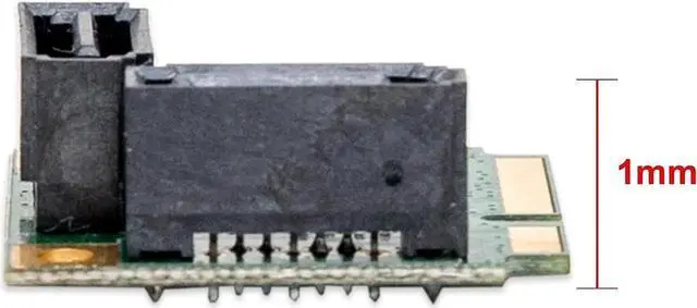 Alt view image 6 of 7 - JAENFONG Mini PCIe to SATA III 2 Ports Raid Adapter Card ASMedia 1061R for Ipfs Mining and Adding SATA 3.0 Devices