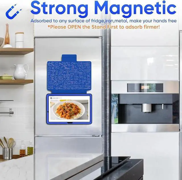 Alt view image 4 of 6 - JAENFONG for Galaxy Tab A9+ Plus 5G Tablet Case 11'', Smart Auto Sleep Cover with Magnetic Multi-Angles Stand, Card Slot Case for Galaxy Tab A9 Plus/ A9+ 11'' SM-X210/X216/X218 (Blue)