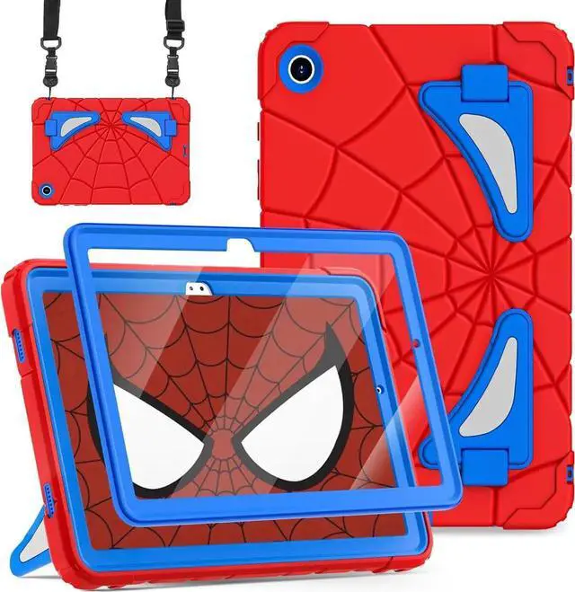 Main image of JAENFONG Galaxy Tab A9 Plus Case Galaxy Tab A9 Plus 11 Case Kids 2023 Tablet Cases with Screen Protector Stand Thickned Cornor Impact Protection Tab A9+ Case 11 Inch, Blue Red