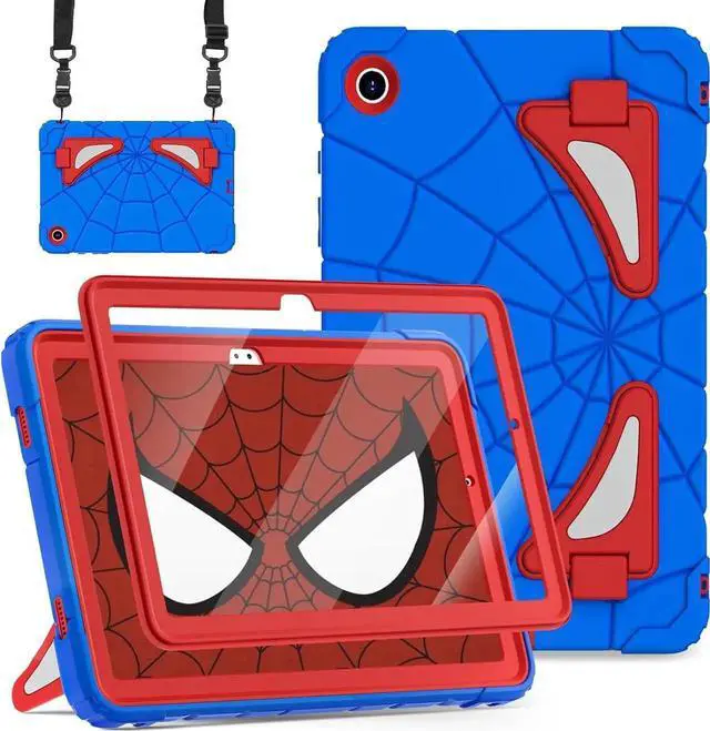 Alt view image 2 of 7 - JAENFONG Galaxy Tab A9 Plus Case Galaxy Tab A9 Plus 11 Case Kids 2023 Tablet Cases with Screen Protector Stand Thickned Cornor Impact Protection Tab A9+ Case 11 Inch, Blue Red