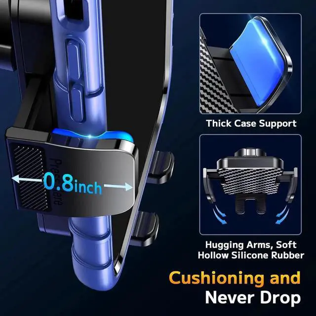 Alt view image 7 of 7 - Phone Holders for your Car [Long Flexible Neck] Car Phone Mount [Anti-Shake Stabilizer] Cell Phone Holder Car for Dashboard Windshield Automotive Accessories Fit for iPhone Android Smartphone