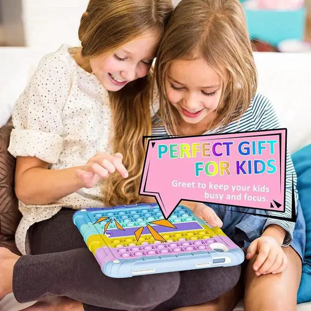 Alt view image 3 of 7 - JAENFONG New iPad 10th Generation 10.9 inch 2022 Case for Kids, Shockproof Rugged Protective with Pencil Holder Kickstand & Shoulder Strap for iPad 10.9 Inch 2022 Release Kids Children (Purple)