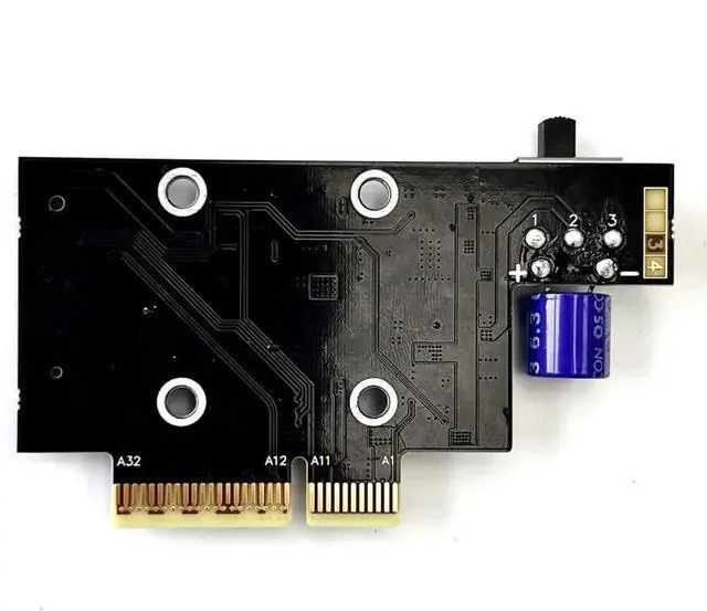 Alt view image 2 of 7 - JAENFONG ADT PCIe 5.0 x4 to M.2/M.3 NVME SSD Adapter Card 128G/bps with Bracket Compatible with M.2 NVMe 2230 2242 2260 2280 22110 SSD (R24B)
