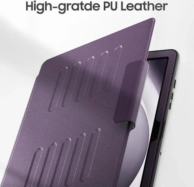 Alt view image 6 of 7 - JAENFONG for Galaxy Tab A9+ Plus Case 11 inch with Strong Magnetic, Protective Cover with Multi-Angle Stand, Upgrade PU Leather for A9+ Plus Tablet Case SM-X210 X216 X218, Purple