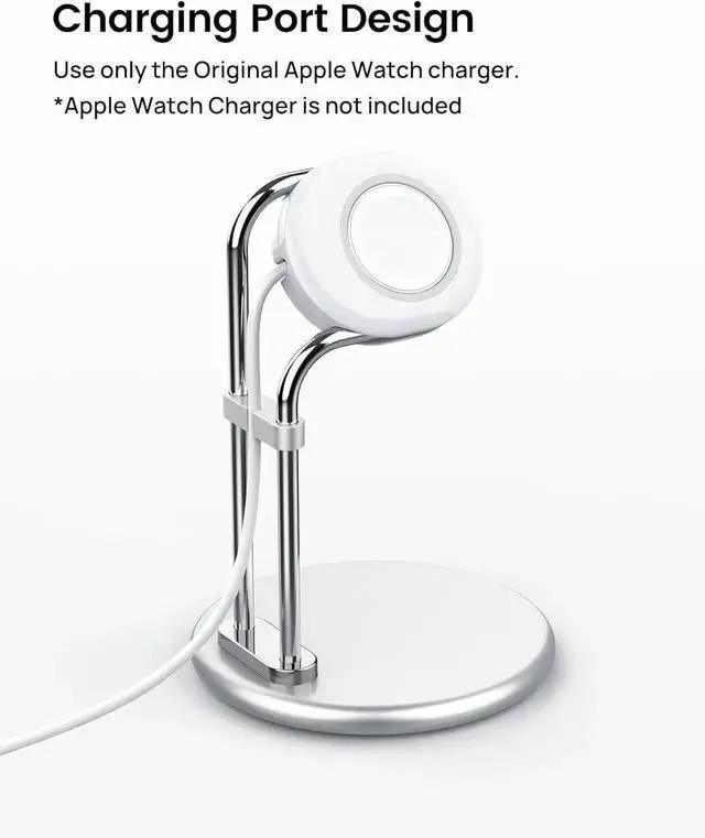 Alt view image 7 of 7 - JAENFONG for Apple Watch Stand, Watch Charging Dock Station for Desk, Watch Charger Nightstand Holder Compatible with Apple Watch Series Ultra2/Ultra/9/8/SE2/7/6/SE/5/4/3/2/1
