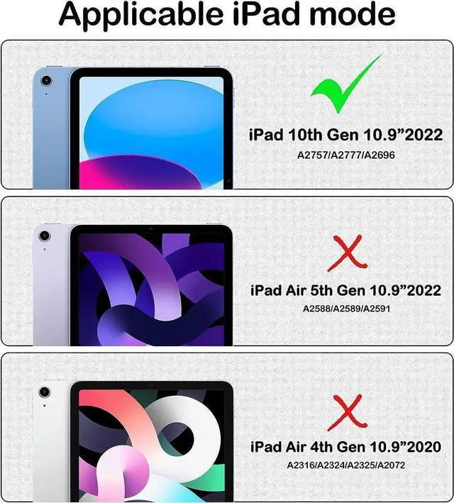 Alt view image 6 of 7 - iPad 10th Generation 2022 Case A2696 A2757 A2777, Protective Silicone iPad 10th Generation Case 10.9\u201d with Screen Protector/Swivel Ring Stand/Stable Kickstand/Handle Grip/Shoulder Strap, Black