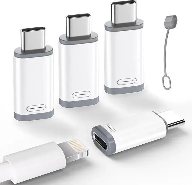 Main image of Lightning to USB C Adapter-Lightning Female to Type C Male Phone Charge Converter Charging Adapter for iPhone 15/16 Pro/16 Pro Max/Plus S24 iPad Air Fast Charging&Data Transfer -NO Audio