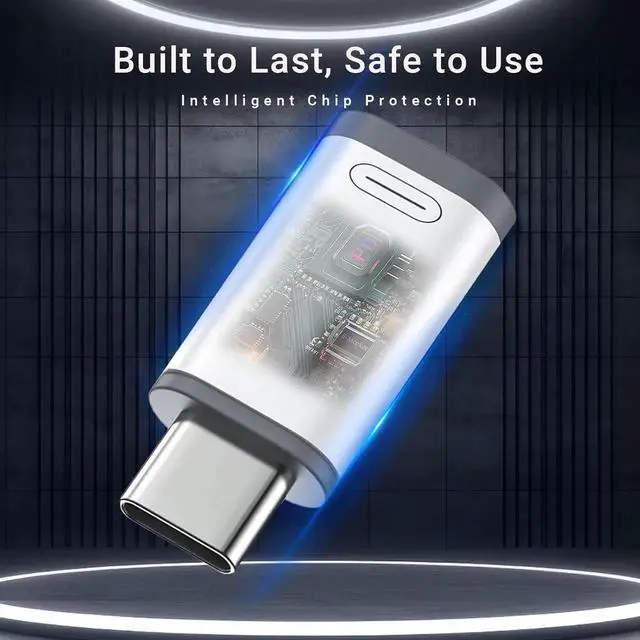 Alt view image 5 of 7 - Lightning to USB C Adapter-Lightning Female to Type C Male Phone Charge Converter Charging Adapter for iPhone 15/16 Pro/16 Pro Max/Plus S24 iPad Air Fast Charging&Data Transfer -NO Audio