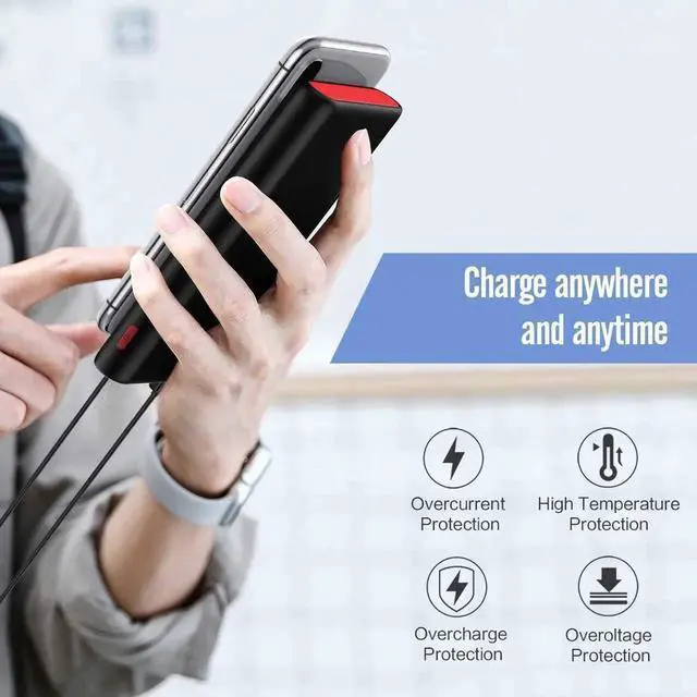 Alt view image 7 of 7 - Portable Charger Power Bank 25 800mAh 5V/3A USB C in&Out Fast Phone Charging with Intelligent Smart IC 3 USB Port External Cell Phone Battery Pack Compatible with iPhone 16 15 14 Galaxy Android etc