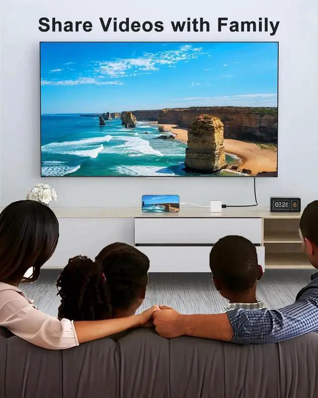 Alt view image 5 of 7 - iPhone to HDMI Adapter for TV USB C to HDMI Converter for iPhone 15/16 Type C Digital AV HDMI Adapter with Fast PD Charging Compatible with iPhone15/16 MacBook Ipad Not Applicable to Lightning