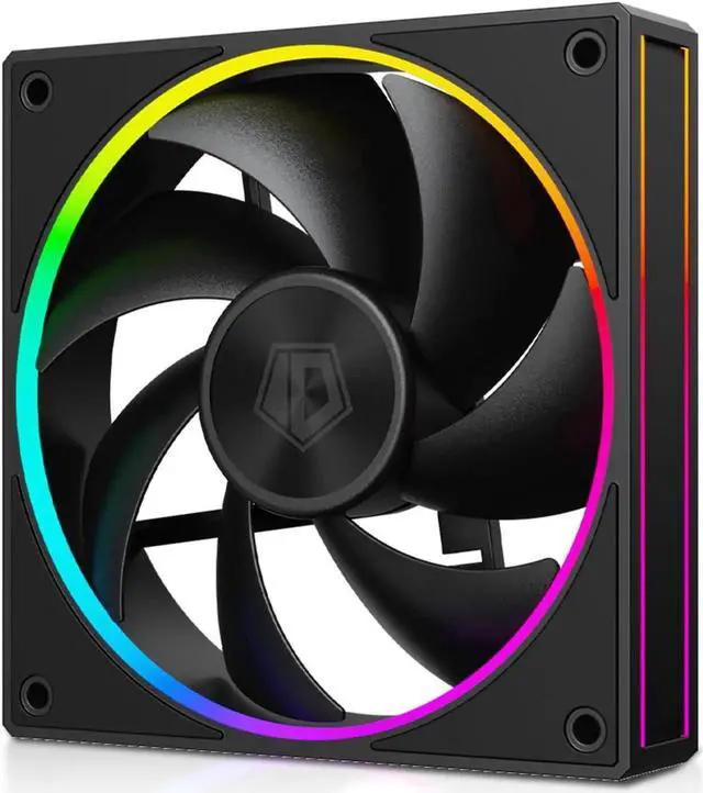 Main image of JAENFONG ID-COOLING AF-127-K 120mm Case Fan ARGB FDB Bearing PC Fan Daisy Chain Connector Computer Fan for Radiator/CPU Air Cooler/Computer Case, Black