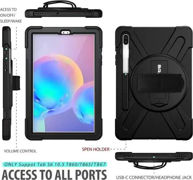Alt view image 6 of 7 - JAENFONiPad 10th Generation Case 2022 10.9 Inch A2696 A2757 A2777-Rugged Silicone Cover for iPad 10th Generation, Pencil Holder/Swivel Ring Stand/Screen Protector/Stable Kickstand/Shoulder Strap, Blue