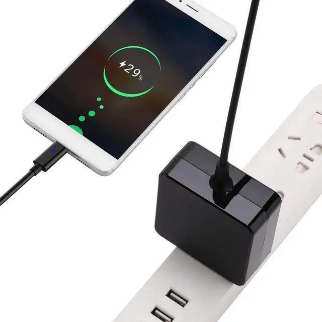 Alt view image 4 of 6 - JAENFONG 87W USB-C Power Adapter, 90W Type C AC Laptop Charger for 65W 45W Dell Asus Acer Samsung Toshiba Razer Surface BookOther and Other Type C Port Laptops or Phones