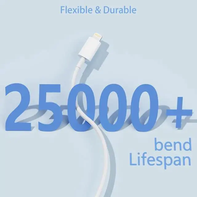 Alt view image 5 of 7 - Car Carplay Cable [ MFi Certified] USB A to Lightning Cable for iPhone 14 13 pro max Plus SE 2nd/12/11/Xs/XR Charging Cords for iPhone (White 3 ft)