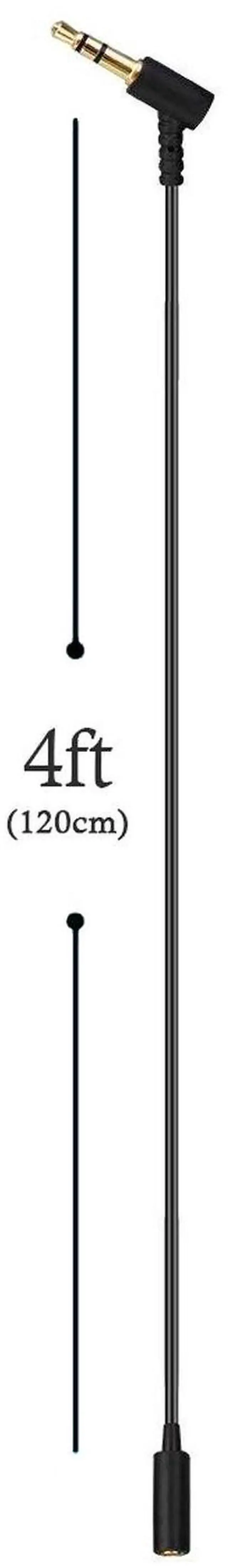 Alt view image 2 of 7 - Headphones Extension Cable Cord Line 3.5mm Audio Splitter Wire 3.5mm Male to Female Replacement Stereo Audio Cable Aux Extension Cords Compatible with QuietComfort QC45 QC35II QC35 QC25 QC15- 4FT