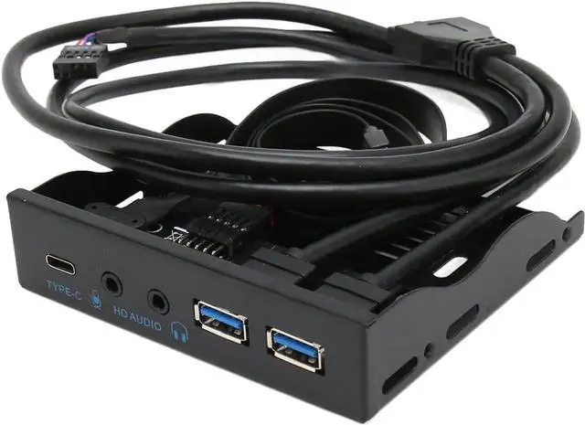 Main image of JAENFONG USB3.0 Front Panel Hub, Optical Drive 3.5 Panel Computer Expansion Board 10Gbps with USB3.2, Type C, 2xUSB3.0 and Mic Input and Audio Output Ports for 3.5 Floppy Drive Chassis
