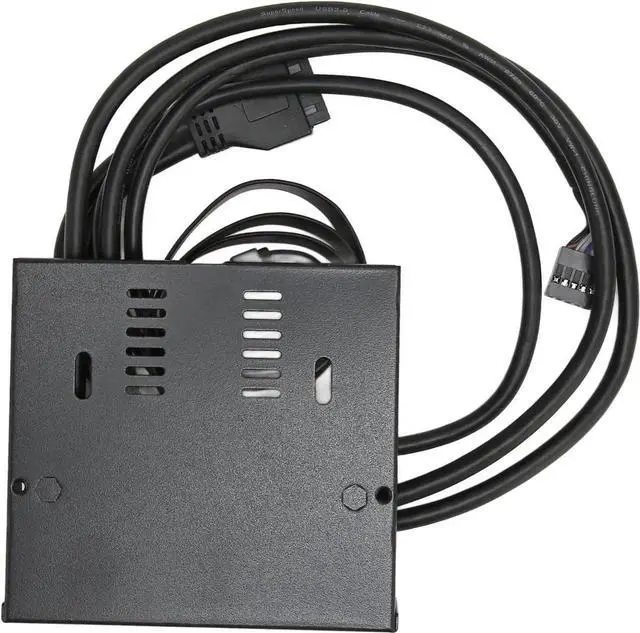 Alt view image 3 of 7 - JAENFONG USB3.0 Front Panel Hub, Optical Drive 3.5 Panel Computer Expansion Board 10Gbps with USB3.2, Type C, 2xUSB3.0 and Mic Input and Audio Output Ports for 3.5 Floppy Drive Chassis