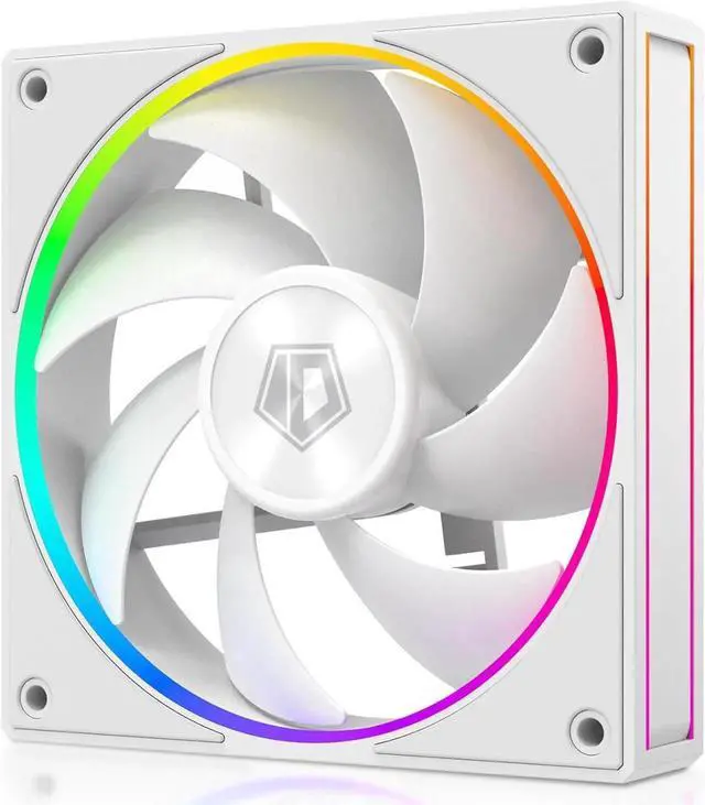 Main image of JAENFONG ID-COOLING AF-127-W 120mm Case Fan ARGB FDB Bearing PC Fan Daisy Chain Connector Computer Fan for Radiator/CPU Air Cooler/Computer Case, White