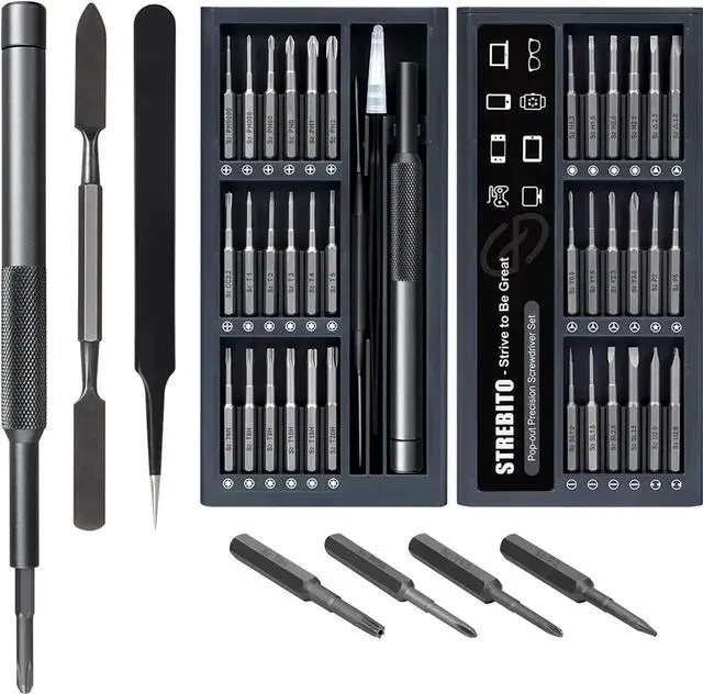 Main image of JAENFONG Small Screwdriver Set 39 in 1 Precision Screwdriver Set, Electronics Tool Kit Screwdriver Kit - PC, Laptop, RC, Computer, Phone Repair Kit, S2 Steel Long Bits - Torx, Pentalobe, Triwing