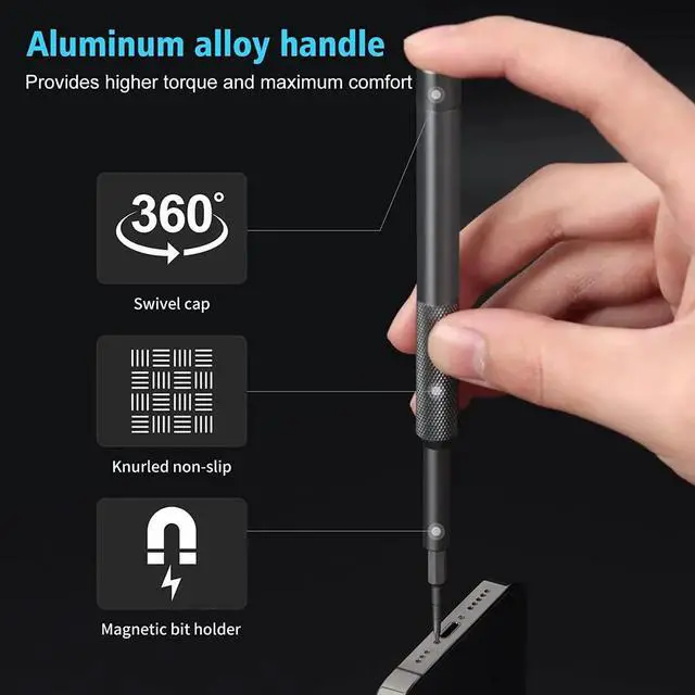 Alt view image 2 of 7 - JAENFONG Small Screwdriver Set 39 in 1 Precision Screwdriver Set, Electronics Tool Kit Screwdriver Kit - PC, Laptop, RC, Computer, Phone Repair Kit, S2 Steel Long Bits - Torx, Pentalobe, Triwing