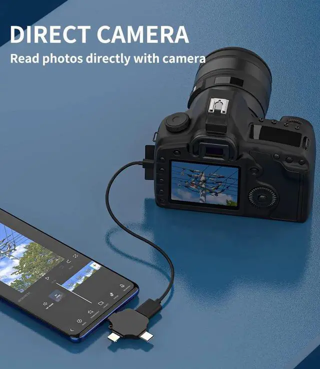 Alt view image 5 of 7 - USB to Lightning Micro USB Type C(3in1) OTG Adapter Compatible for LG iPhone15 14 13 12 Pro Max Plus iPad Air Mini Camera Card Reader Keyboard Mouse Flash Drive Android Accessories