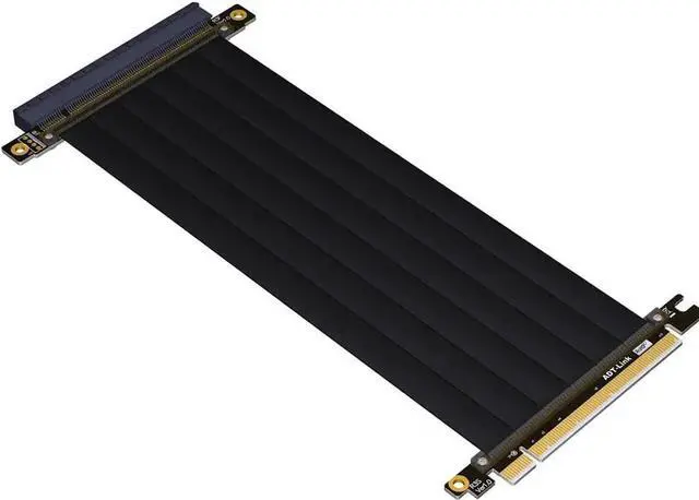 Main image of JAENFONG ADT-LINK PCI-E X16 to 16X 3.0 Male to Female Riser Extension Cable Graphics Card Computer Chassis PCI Express Extender Ribbon 128G/Bps (R33SF 25CM)